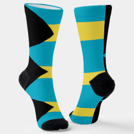 Männer Crew Socken mit Flagge Bahamas
