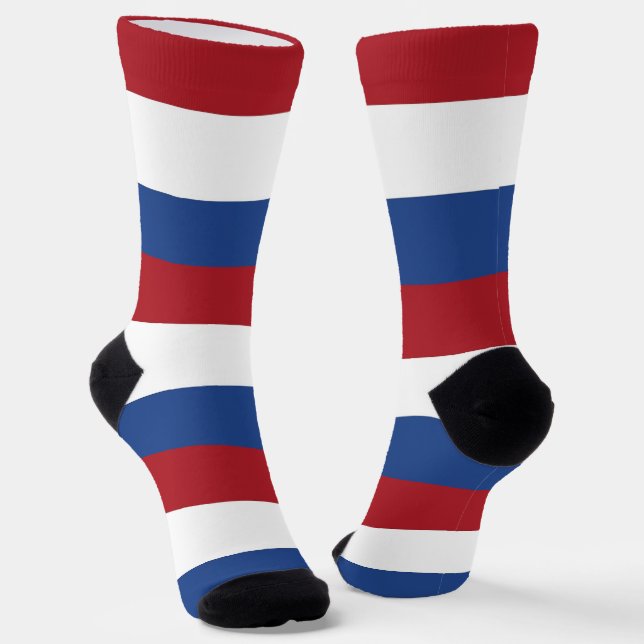 Männer Crew Socken mit Flagge der Niederlande (Gewinkelt)