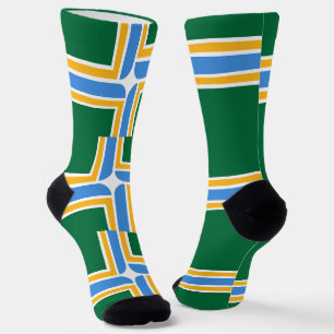 Männer Crew Socken mit Flagge von Portland, Oregon