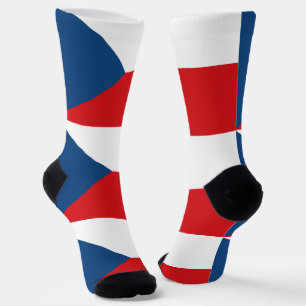 Männer Crew Socken mit tschechischer Flagge