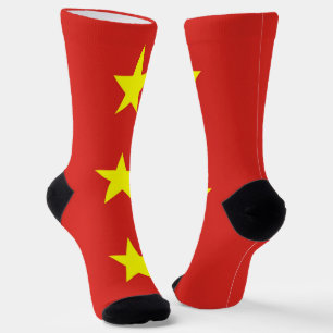 Männer-Crew-Socken mit vietnamesischer Flagge Socken
