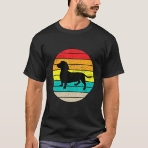 Männer Dackel Dackel Teckel Dog Vintag Retro Styl T-Shirt