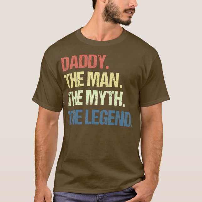 Männer DADDDD DER MANN DER MYTH DIE LEGENDEN Männe T-Shirt (Vorderseite)