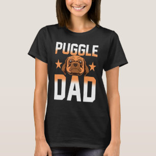 Männer Daddy Puggle Vater Hundebesitzer Hund Haust T-Shirt