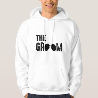 Männer Der Bräutigam Cool Shades Lustige Junggesel Hoodie