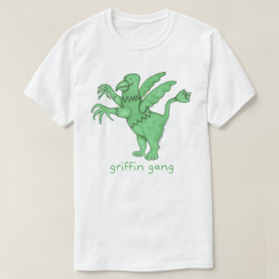 Männer der Greif-Gruppen-(verschiedene Arten) wei T-Shirt