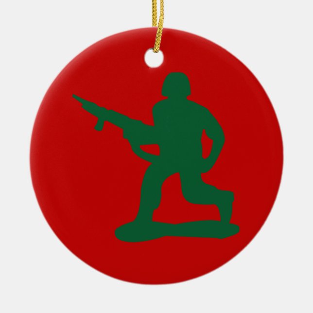 Männer der grünen Armee Keramikornament (Vorne)
