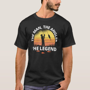 Männer Der Mann Der Angler Die Legende Angelsporta T-Shirt
