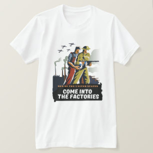 Männer der Staaten, Poster des zweiten Weltkriegs T-Shirt