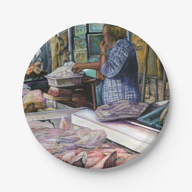 Männer der Wüste, Geschenke des Meeres, Jerusalem Pappteller (Vorderseite)