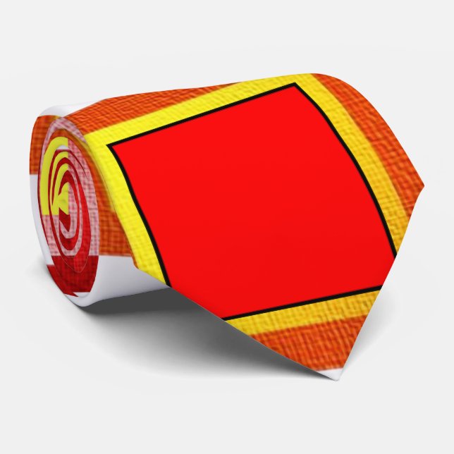 Männer Designer Krawatte Farbige Quadrate (Gerollt)