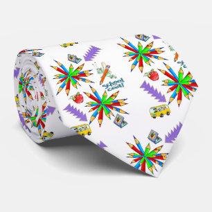 Männer Designer-Krawatte Zurück zur Schule ist Coo Krawatte