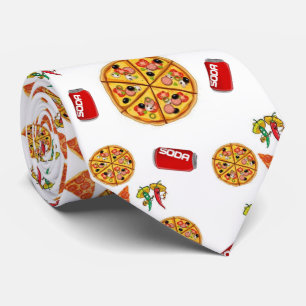 Männer Designer Pizza Krawatte