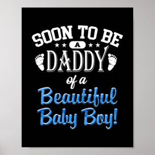 Männer, die bald Vater werden, werden Daddy von Poster