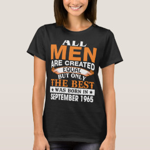 Männer die Besten waren im September 1965 geboren T-Shirt