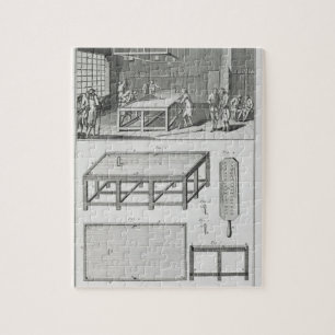 Männer, die Billard, vom 'Encyclopedie DES spielen Puzzle