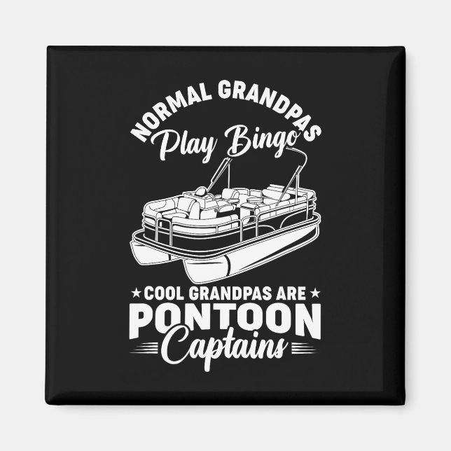Männer, die Coole Grandpas fahren, sind Pontoon Ca Magnet (Vorne)