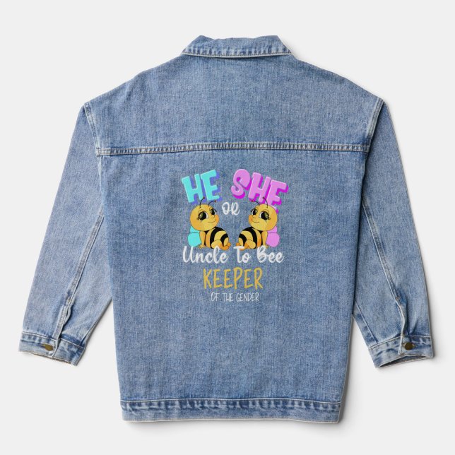Männer, die das Geschlecht bewahren Jeansjacke (Rückseite)