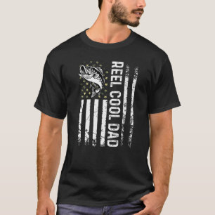 Männer, die die Flagge der USA fischen, tragen Coo T-Shirt