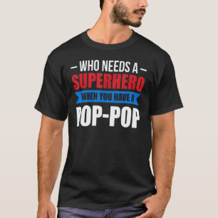 Männer, die einen Superhelden brauchen, wenn Sie e T-Shirt