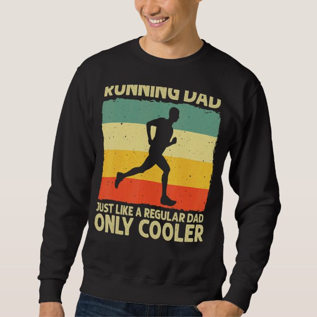 Männer, die für Männer laufen Vater Marathon Runne Sweatshirt (Vorderseite)