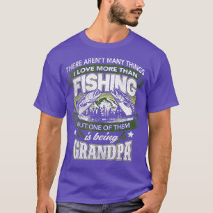Männer, die Großmutter Cool Großmutter (1) fischen T-Shirt