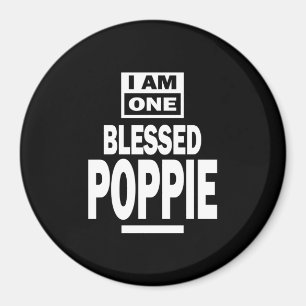 Männer, die ich ein gesegnetes Poppie Fathers Day- Magnet
