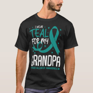 Männer, die ich für Opa Food Allergy Awarenes Aqua T-Shirt