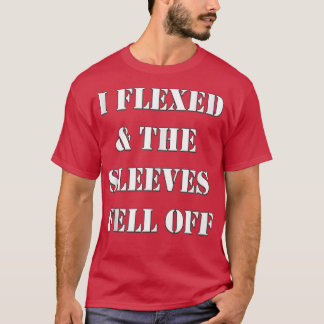 Männer, die ich geflockt habe, und die Ärmel falle T-Shirt
