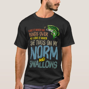 Männer, die ich mag, wenn sie über die Fische von T-Shirt