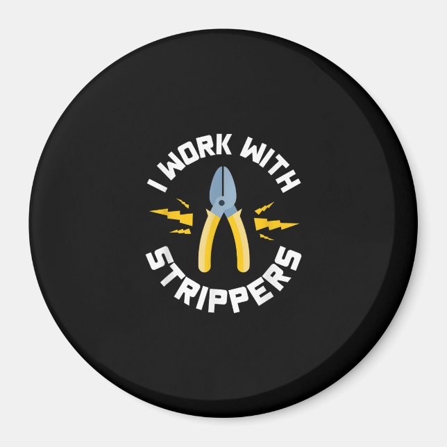 Männer, die ich mit elektrischer Gewerkschaft arbe Magnet (Vorne)
