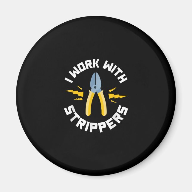 Männer, die ich mit elektrischer Gewerkschaft arbe Magnet (Vorne)