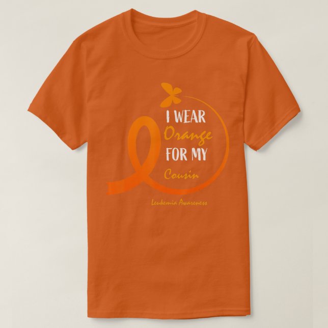 Männer, die ich Orange für meinen Cousin tragen Le T-Shirt (Design vorne)