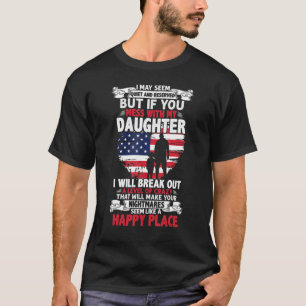 Männer, die ich ruhig und reserviert Vatertag. T-Shirt