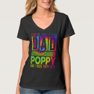 Männer, die ich zwei Titel Vater und Mohn Väter Ta T-Shirt