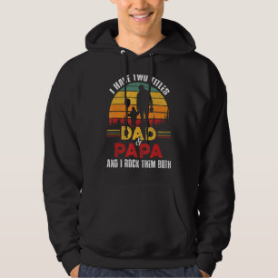 Männer, die ich zwei Titel Vater und Papa lustige Hoodie
