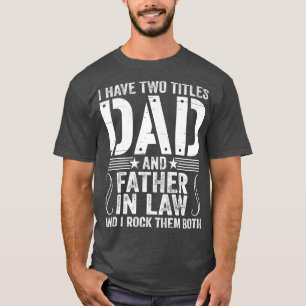Männer, die ich zwei Titel Vater & Vater auf dem G T-Shirt