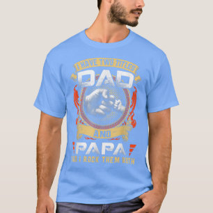 Männer, die ich zwei Titeln Vater und Papa Funny P T-Shirt