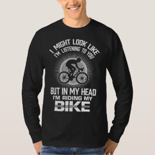 Männer, die in meinem Kopf radeln, reiten mein Bik T-Shirt
