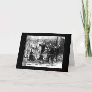 Männer, die Jazz-Musik durch einen Eisbären 1924 Karte