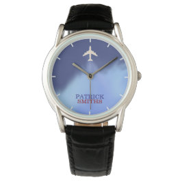 Männer, die mit ihrem Namen fliegen Armbanduhr