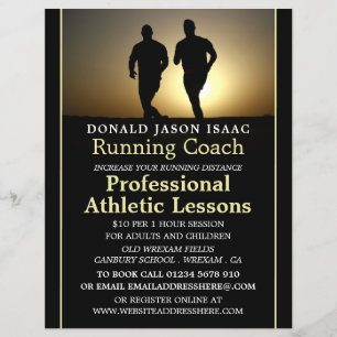 Männer, die rennen, Athletik lernen Werbe-Flyer Flyer