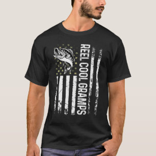 Männer, die US-Flagge fischen, tragen Coole Gräben T-Shirt
