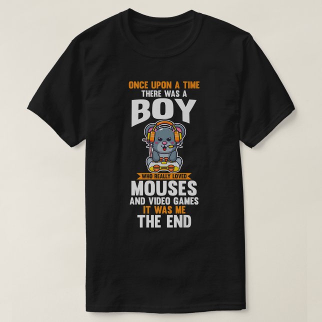 Männer, die Videospiele und Mouse wirklich lieben T-Shirt (Design vorne)