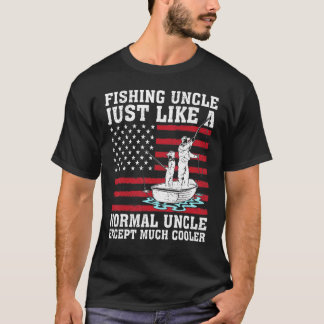 Männer, die Vintag fischen, wie ein normales Uncl T-Shirt