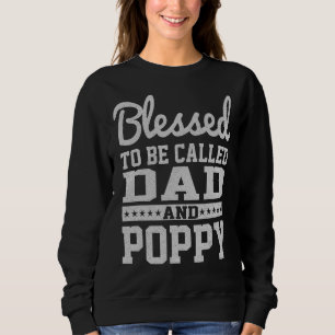 Männer, die Vintag gesegnet sind, Vater und Mohnbl Sweatshirt