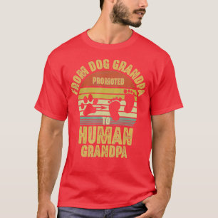 Männer, die von der Hundegroßvater zur Menschengro T-Shirt