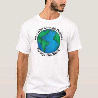 Männer, die Windel-T - Shirt ändern