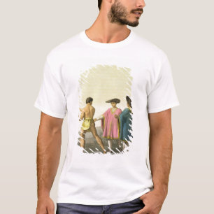 Männer, die zeremonielle Ponchos in Santiago, T-Shirt
