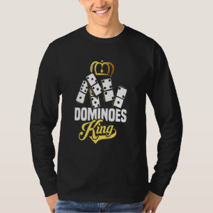 Männer Dominosteine König Brettspiel Domino T-Shirt